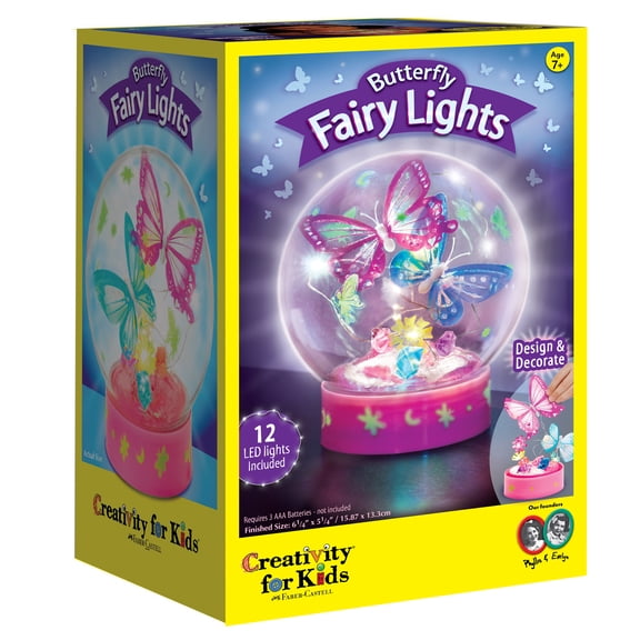 Creativity for Kids Butterfly Fairy Lights Kit | Create a Glowing Fairy Night Light (Ages 7+)