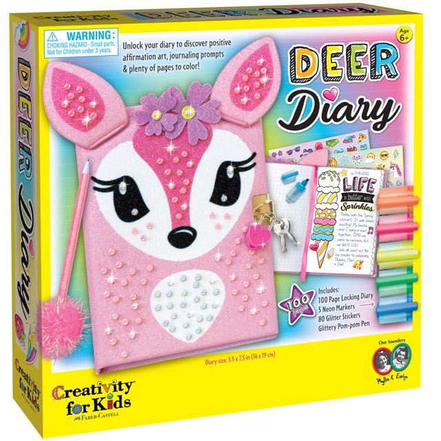 Creativity for Kids Deer Diary Child Craft Kit for Boys and Girls Ages
