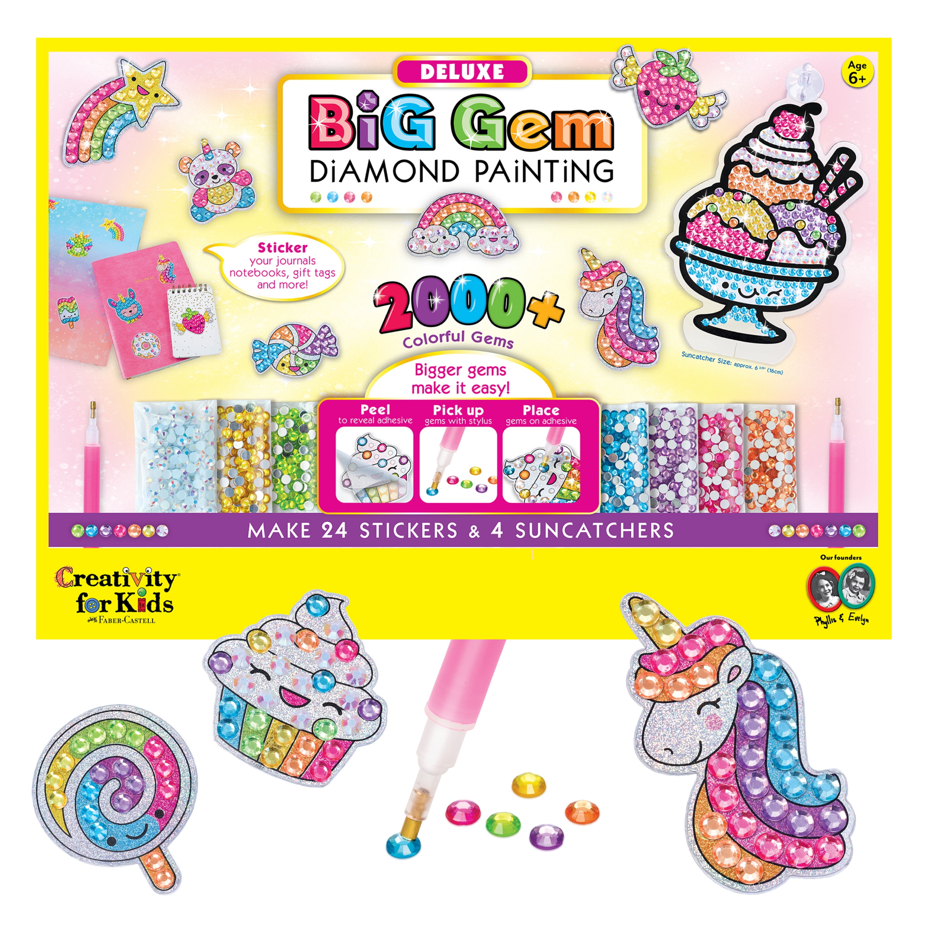 Creativity for Kids Deluxe Big Gem Diamond Painting- Child Craft Kit for Boys and Girls 6+ by xpwholesale