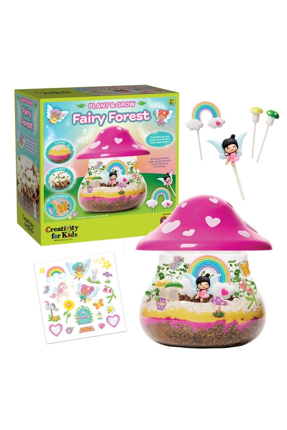 Fairy Forest Garden- Child, Beginner Craft Kit for Ages 6 to 9+
