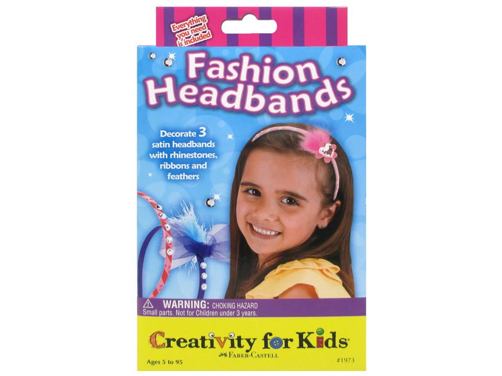 Creativity for Kids Fashion Headbands Mini Craft Kit - Makes 3 DIY Hair  Accessories Girls (New Packaging)