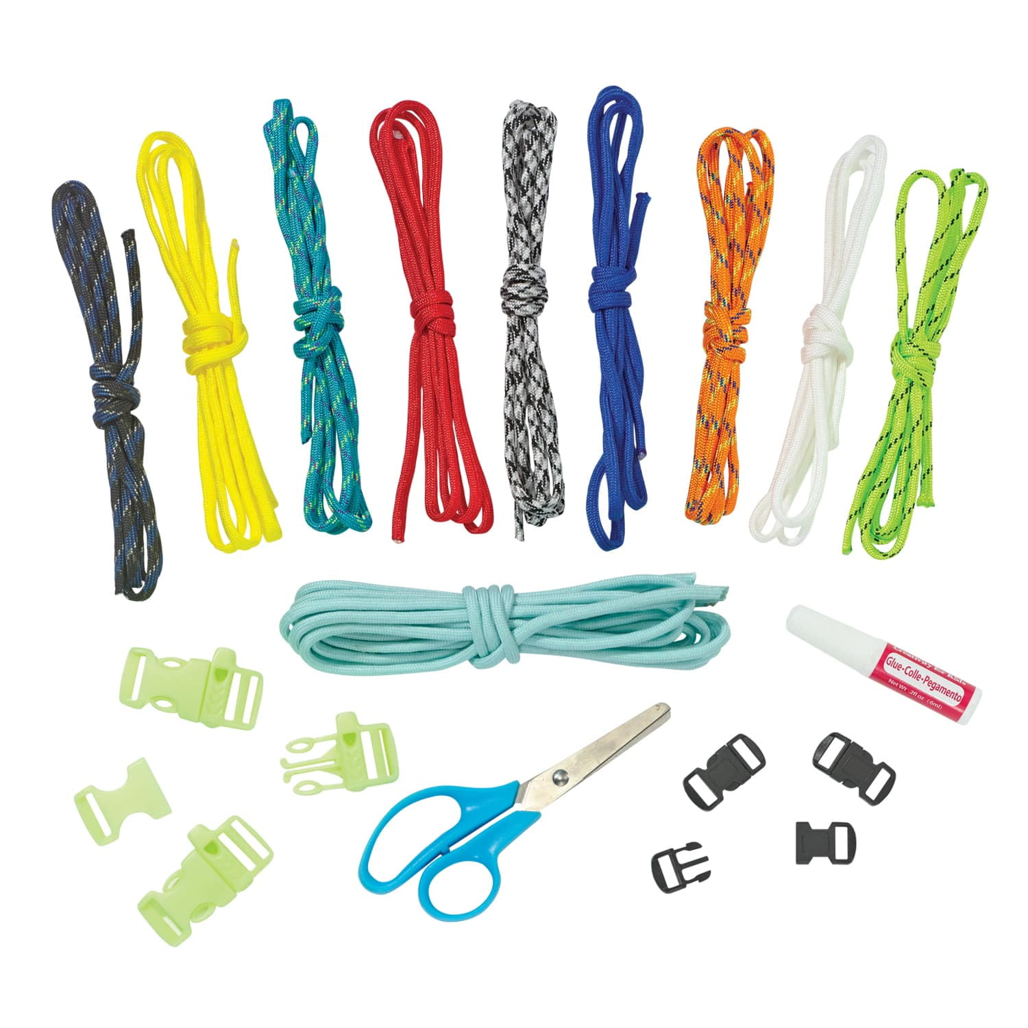 Creativity for Kids Glow in The Dark Paracord Wristbands