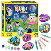 Creativity for Kids Glow in the Dark Rock Painting Kit | Paint & Decorate 10 Rocks (Ages 6+)