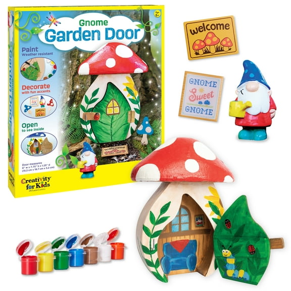 Creativity for Kids Gnome Garden Door: Arts and Crafts for Kids Ages 6-8+, Unisex Toys