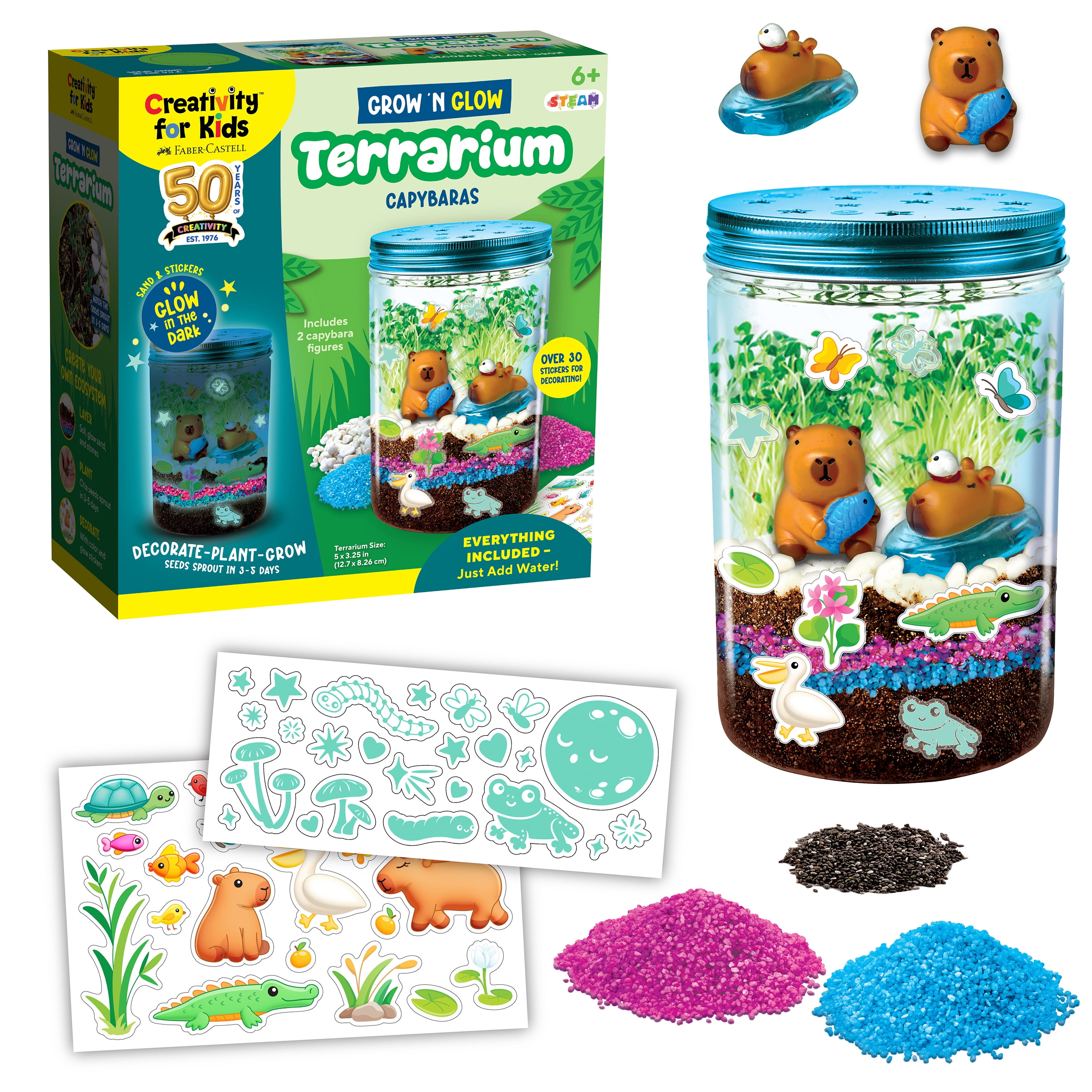 Creativity for Kids Grow N' Glow Terrarium Child Craft STEM Kit