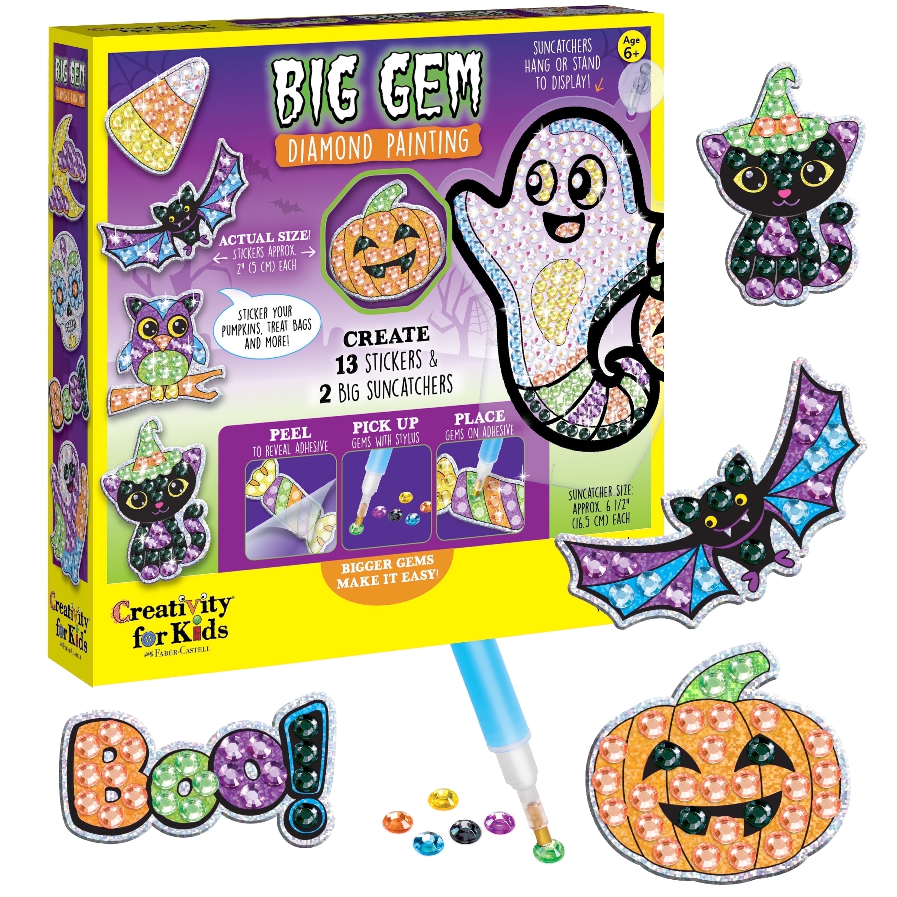 Kit De Peinture Diamant Halloween Pendentif DIY - Citrouille Et Fantôme Avec Chaîne - Décoration Maison Et Jardin