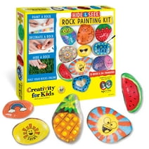 Creativity for Kids Hide and Seek Rock Painting Kit - Child Craft Kit for Boys and Girls