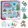 thumbnail image 1 of Creativity for Kids Holiday Easy Sparkle Window Art: 7 Designs, Christmas Crafts for Kids, 1 of 6