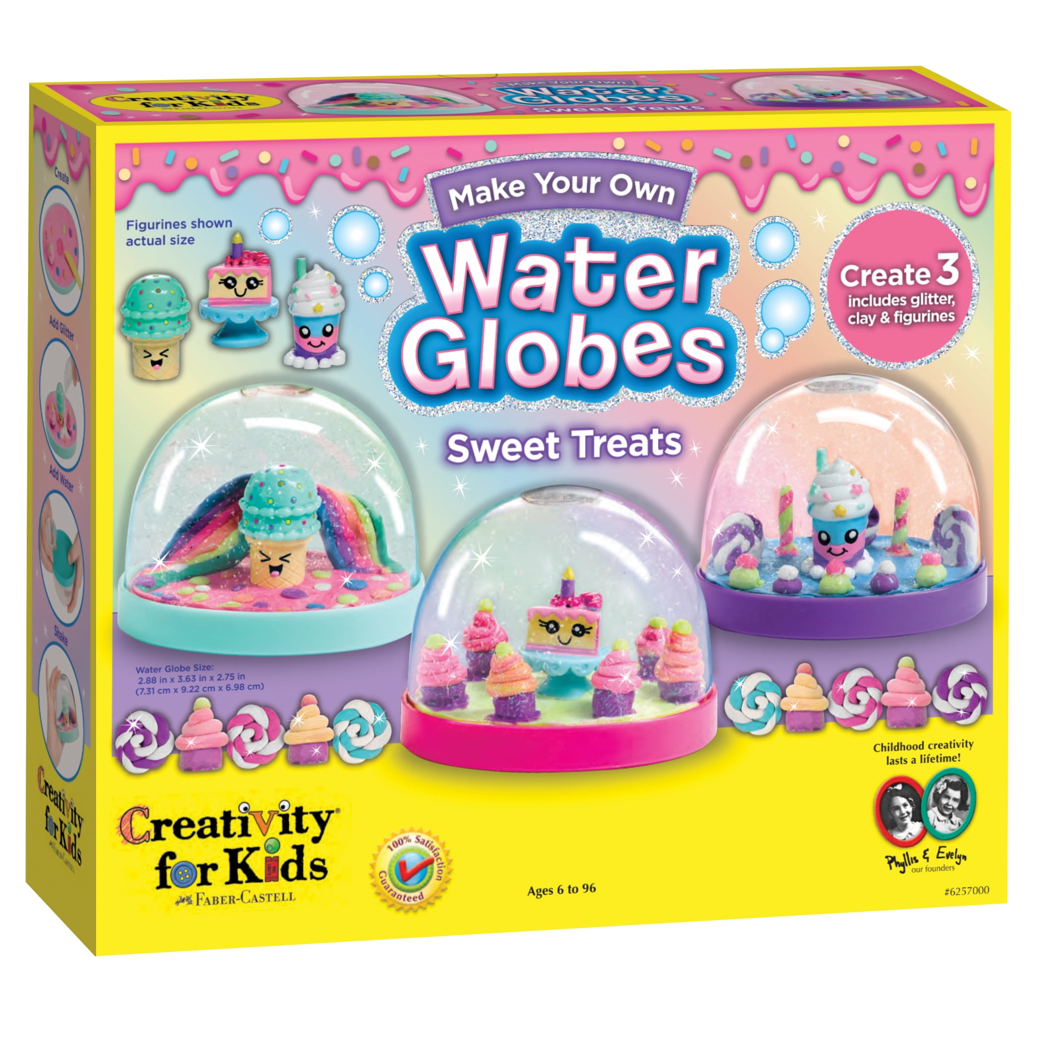 Creativity for Kids Make Your Own Water Globes Sweet Treats Child Craft Kit for Boys and Girls
