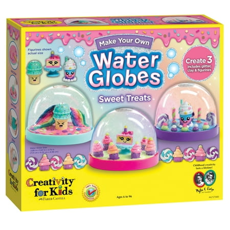 Creativity for Kids Make Your Own Water Globes Sweet Treats – Child Craft Kit for Boys and Girls