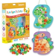 Creativity for Kids Pom Pom Pictures Dinosaurs - Sensory Craft Kit for Boys and Girls Ages 3+