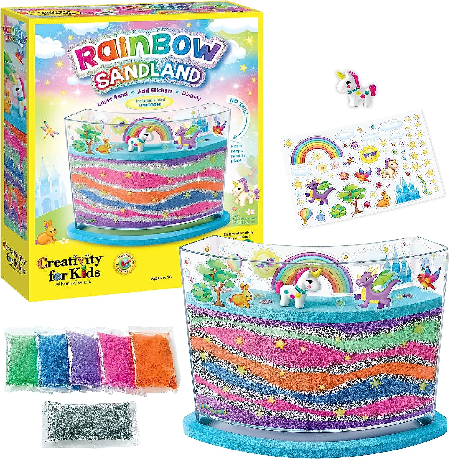 Creativity for Kids Rainbow Sandland Make Your Own Sensory Sand Art