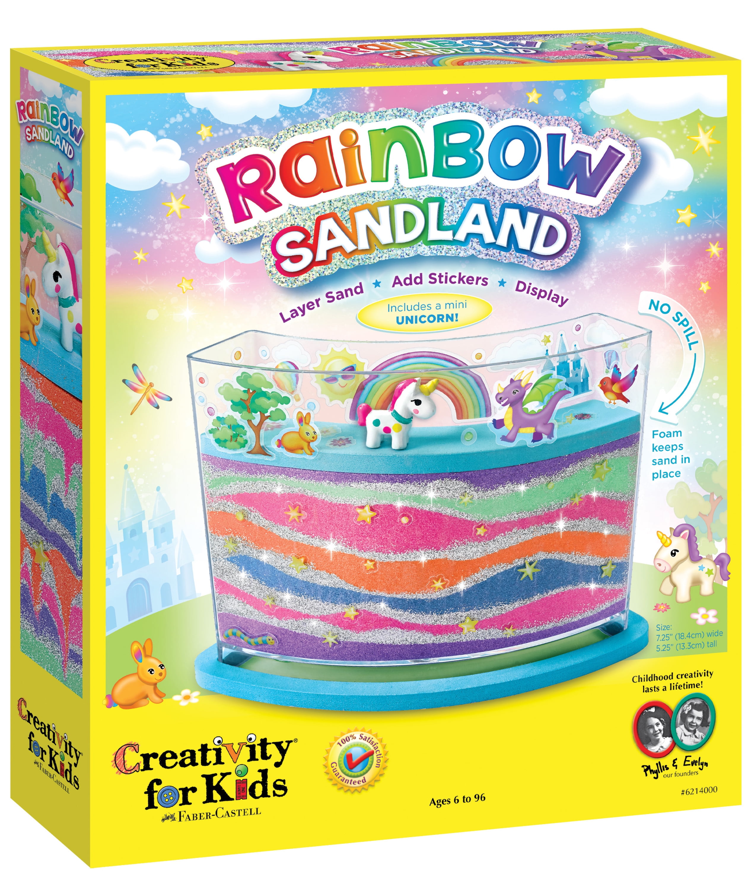 12 PC 5x3.5 Rainbow Sand Art Sets