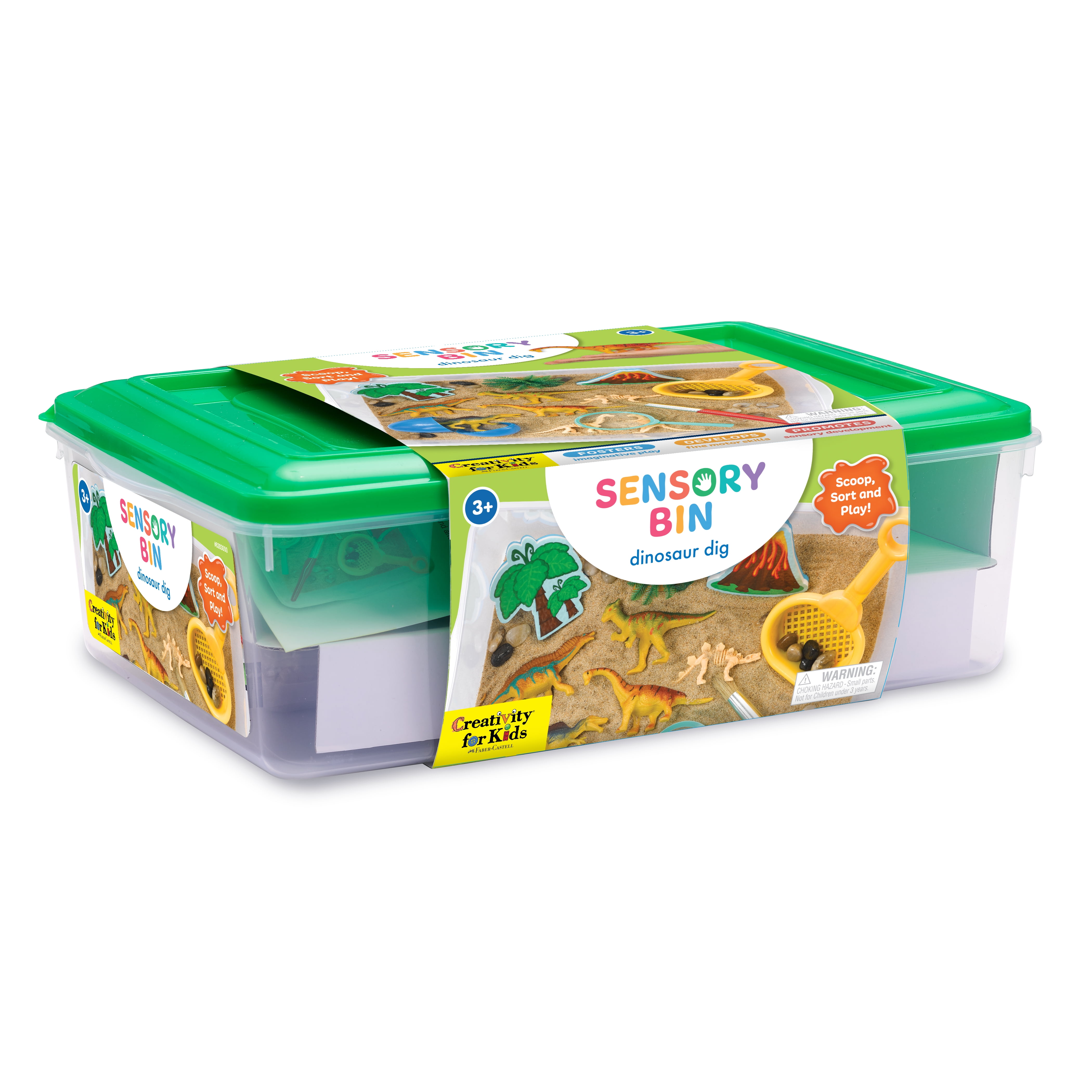 Creativity for Kids Sensory Bin: Dinosaur Dig - Sensory Bin and Fidget Toys for Kids Ages 3-5+