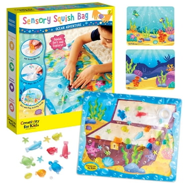 Creativity for Kids Sensory Squish Bag Ocean Adventure - Educational Busy Board for Kids Ages 3-5+