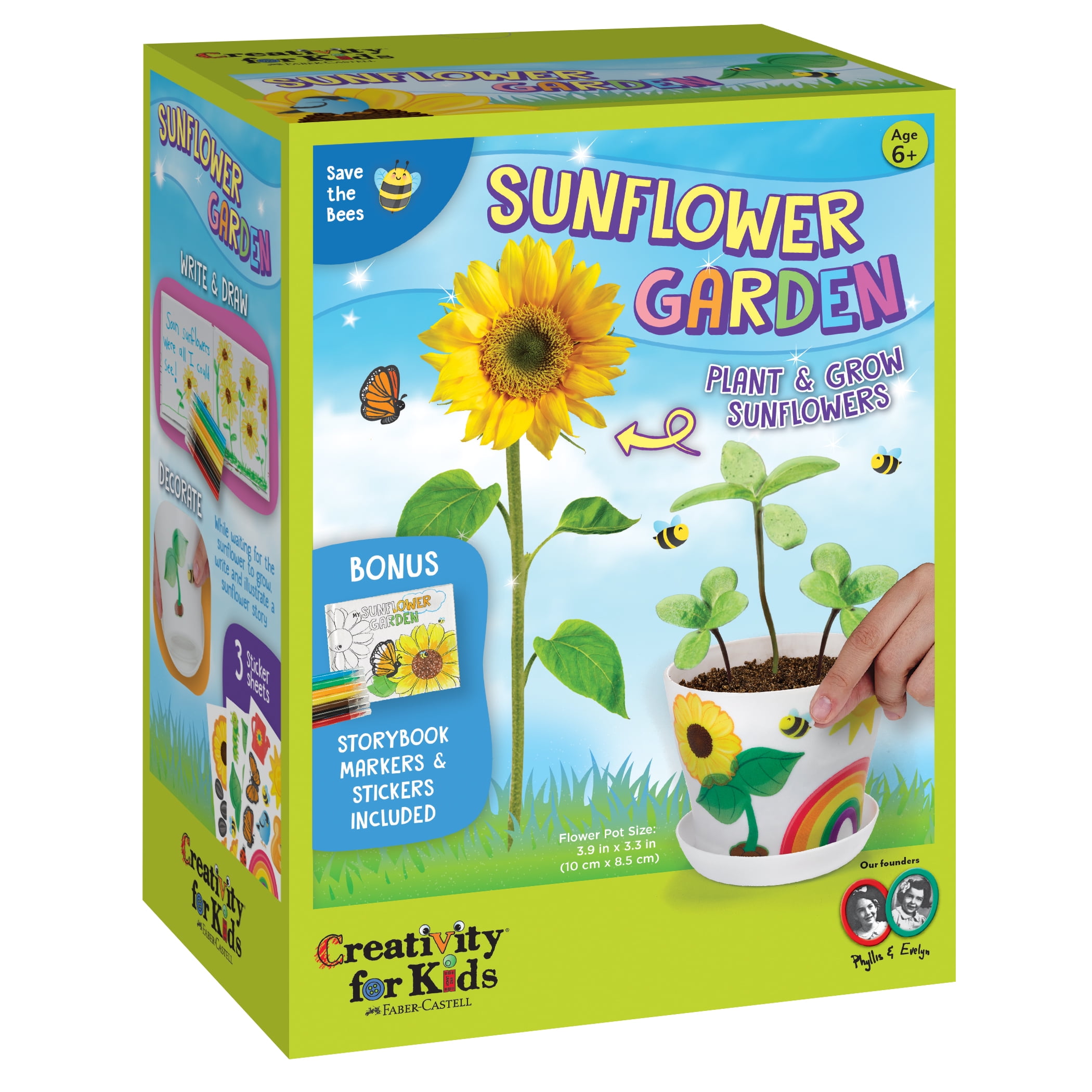Creativity for Kids Sunflower Garden - Sunflower Growing Kit - Garden Set for Girls and Boys