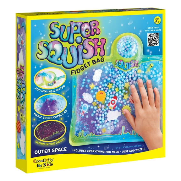 Creativity for Kids Super Squish Fidget Bag Kit-Outer Space