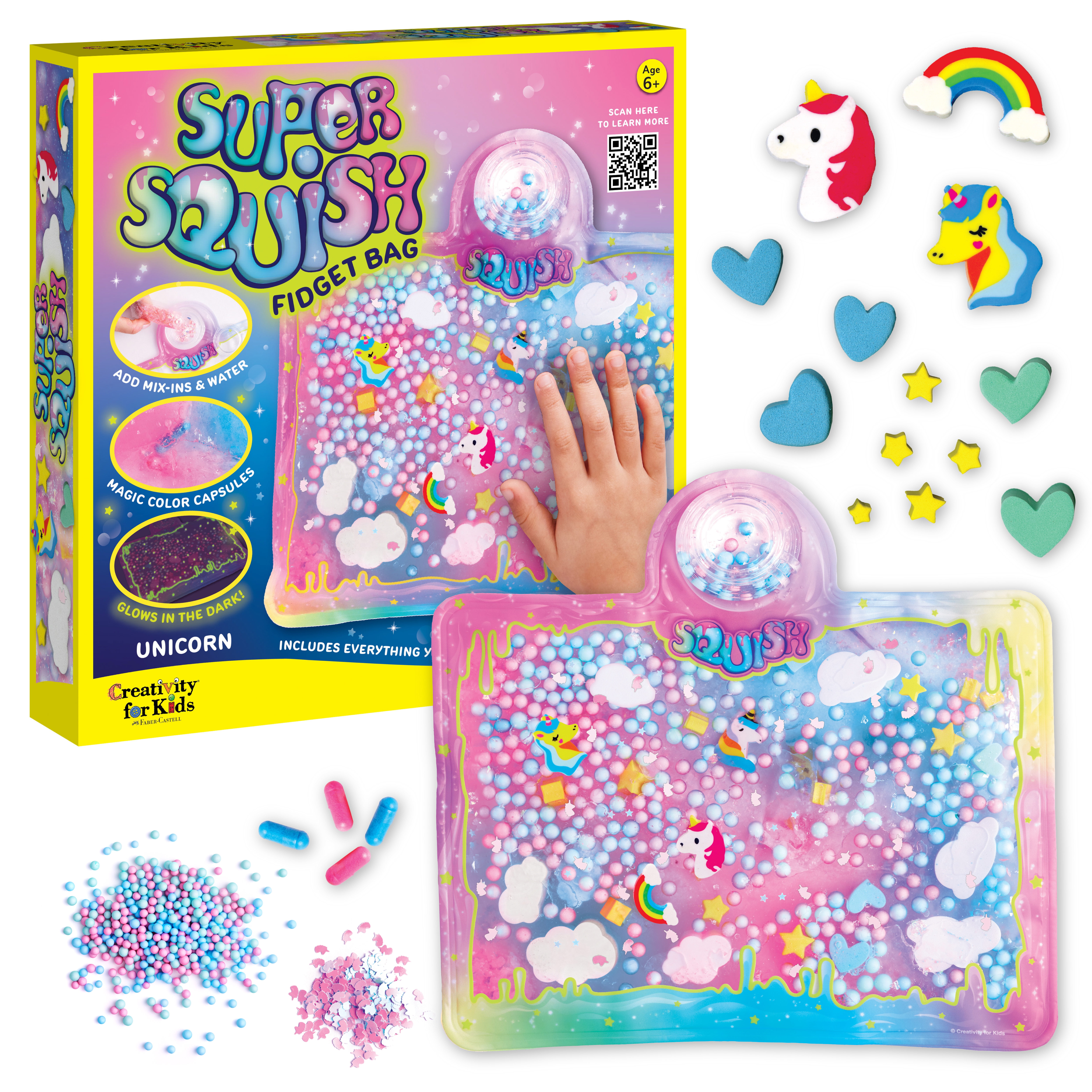 Creativity for Kids Super Squish Fidget Bag Unicorn: Unicorn Sensory ...