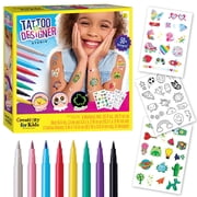 Creativity for Kids Tattoo Designer Studio Temporary Tattoo Kits, Kids and Girls Toys Age 6-8+