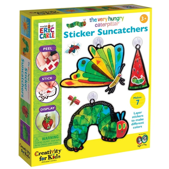 Creativity for Kids The Very Hungry Caterpillar Sticker Sun Catchers, Toddler Crafts
