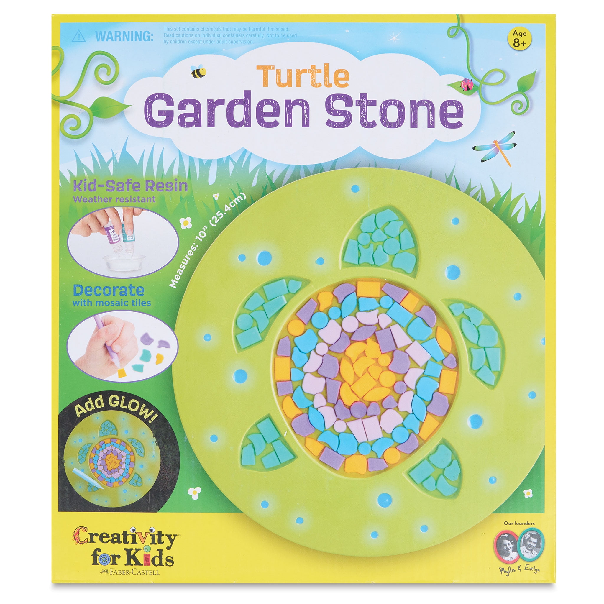 Creativity for Kids Turtle Garden Stone - Mosaic Stepping Stone Kit, Kids  Craft Kit for Ages 8+