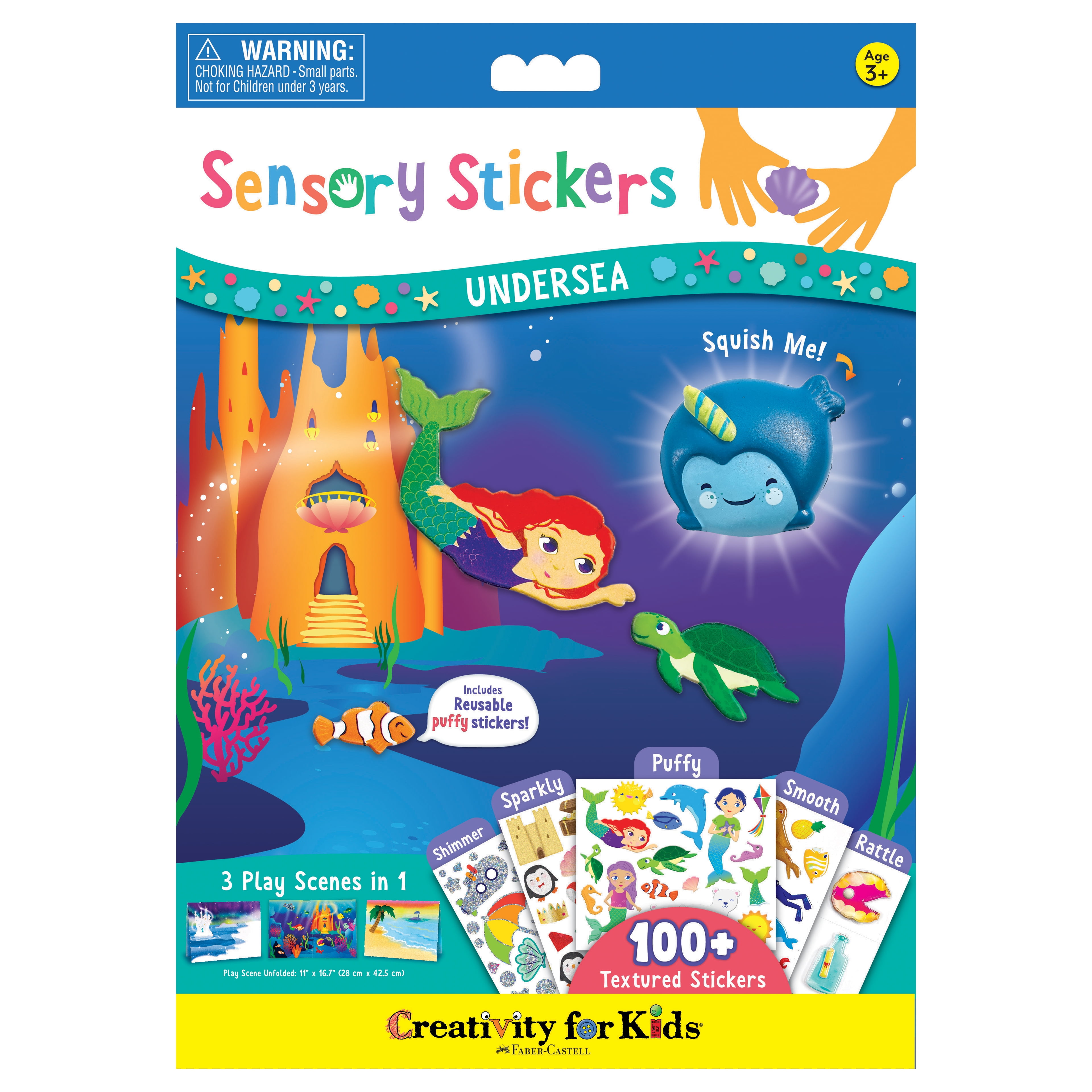 Seonsry Sticker Creativity for Kids Undersea Sensory Stickers - Walmart.com