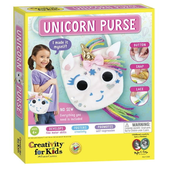 Creativity for Kids Unicorn Purse: Unicorn Toys & Crafts, Toddler Girl Toys, Kids Toys for Ages 4+