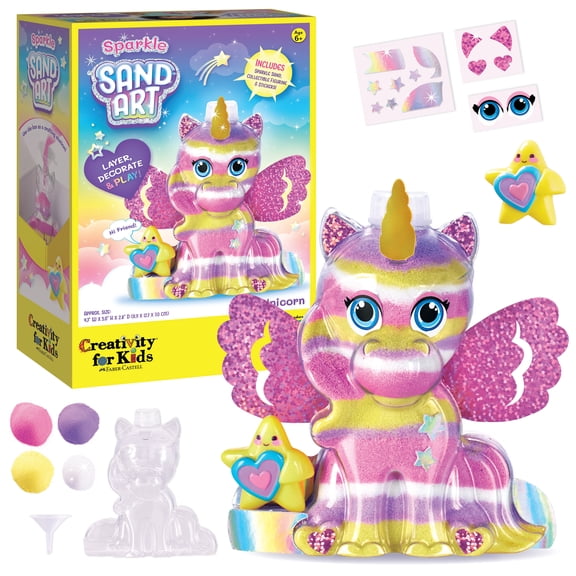 Creativity for Kids Unicorn Sparkle Sand Art Kit: Unicorn Arts and Crafts for Kids Ages 6-8+