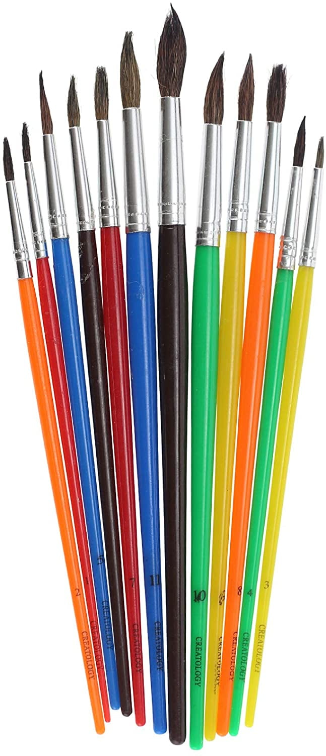 Paint Brush In Multiple Sizes Natural Bristle Paintbrush For - Temu