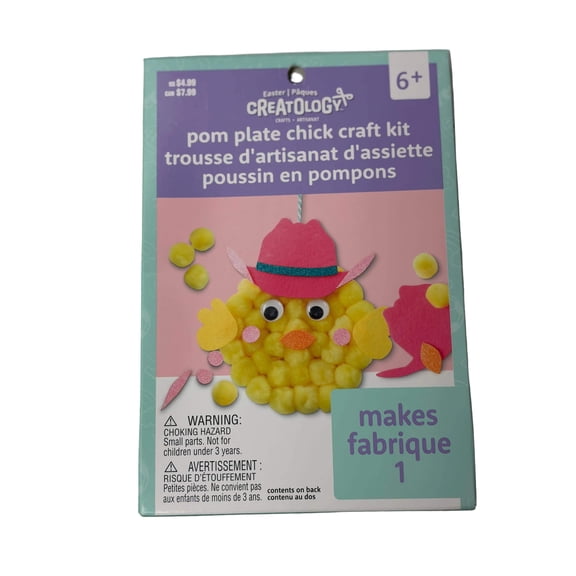 Creatology Pom Plate Chick Craft Kit Makes 1