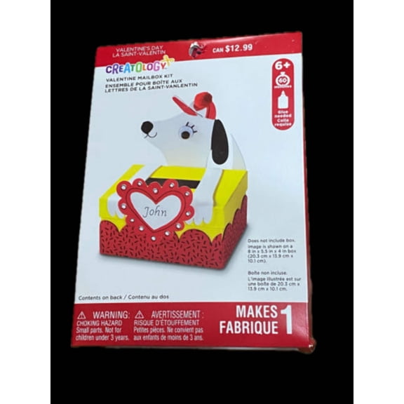 Valentine's Day Dog Mailbox Craft Kit by Creatology