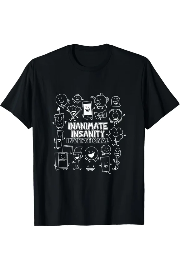 Creator Ink Inanimate Insanity Black And White Graphic Shirt, for men & women up to 5XL