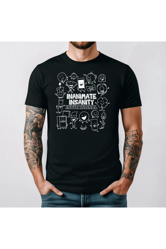 Creator Ink Inanimate Insanity Black White Graphic Shirt V13188,for unisex up to 3XL