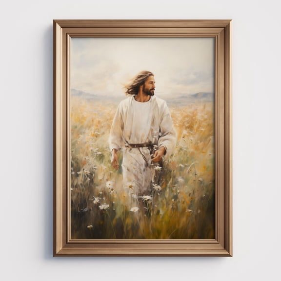 Creator-Jesus Christ Art--Savior-Jesus Wall Art-Christian Art-Print-Jesus Portrait UNFRAMED PAPER POSTER, Home Decor, Vintage Gift, Living Room Dercor
