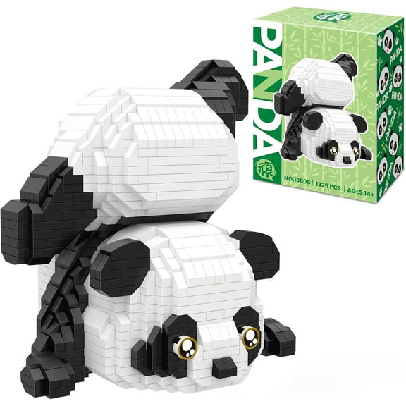 Creator Panda Mini Building Set, 1325Pcs Cute Animals Micro Bricks Building Kit, Party Favors for Adults Teens 14+