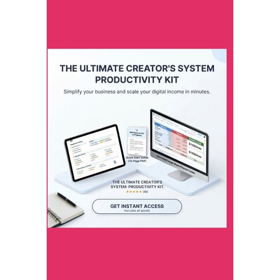 Creator Productivity Kit: Notion System to Organize Your Digital Business, Editorial Calendar and Google Sheets Rate Cal, (Paperback)