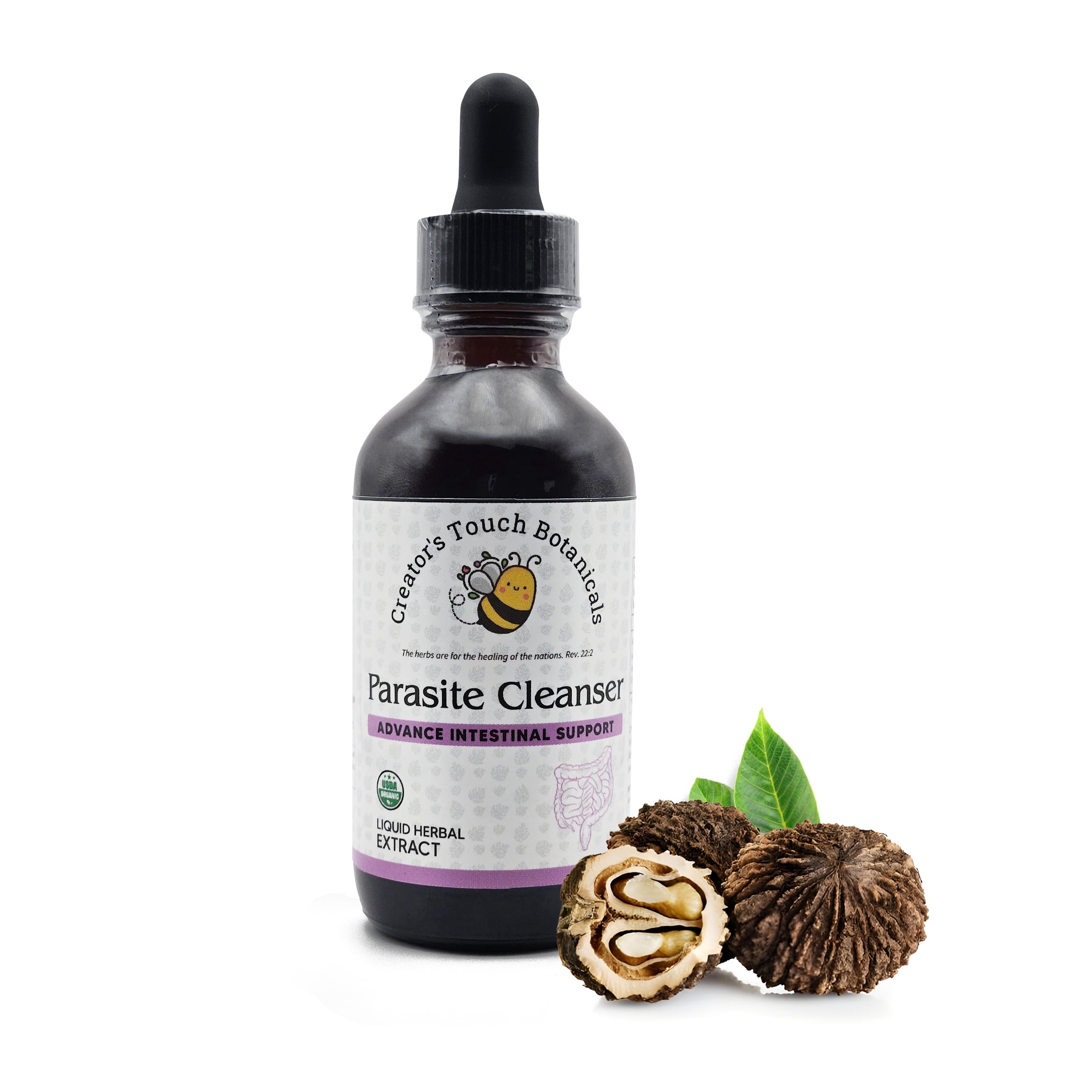 Parasite Cleanse, 1 fl. oz. Herbal Tincture Wormwood, Black Walnut Hull & Cloves by Creator's Touch Botanicals