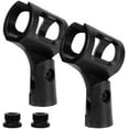 thumbnail image 1 of for Creators Universal Microphone Clip Holder, Adjustable Mic Mount Suitable for Handheld Microphones, Compatible with Shure SM58S, PGA48, Sennheiser E 835, E945 (Black / 2 Pack)$$Music, 1 of 6