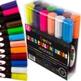 thumbnail image 1 of Creatov Chalk Window Markers, Fine, Assorted, 12 Pack, 1 of 2