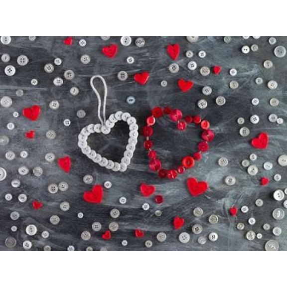 Creatrive Heart shape symbol Poster Print by Assaf Frank (9 x 12)