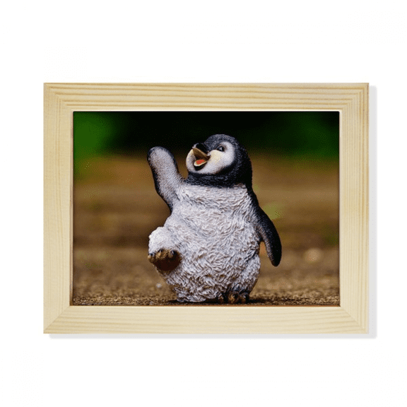 Creature Antarctic Cute Penguin Science Nature Desktop Photo Frame Picture Art Decoration Painting 6x8 inch