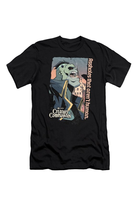 Eric Frankenstein Unisex Adult Canvas Brand T Shirt, Black, Medium