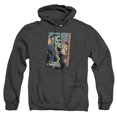 thumbnail image 1 of Creature Commandos Eric Frankenstein Unisex Adult Pull-Over Heather Hoodie, Black Heather, 3X-Large, 1 of 3