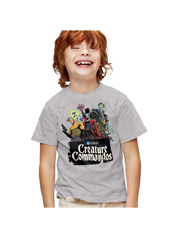 Group Pose Kids T Shirt for Youth Boys and Girls, Athletic Heather, X-Large
