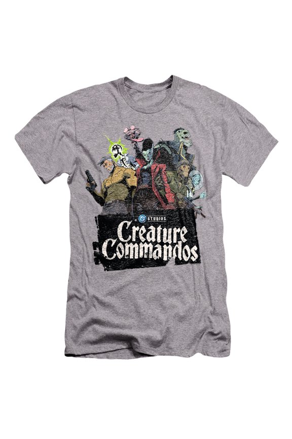 Group Pose Unisex Adult Canvas Brand T Shirt, Athletic Heather, Small