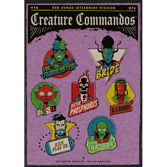Creature Commandos (Headshots) MightyPrint Wall Art MP17241030