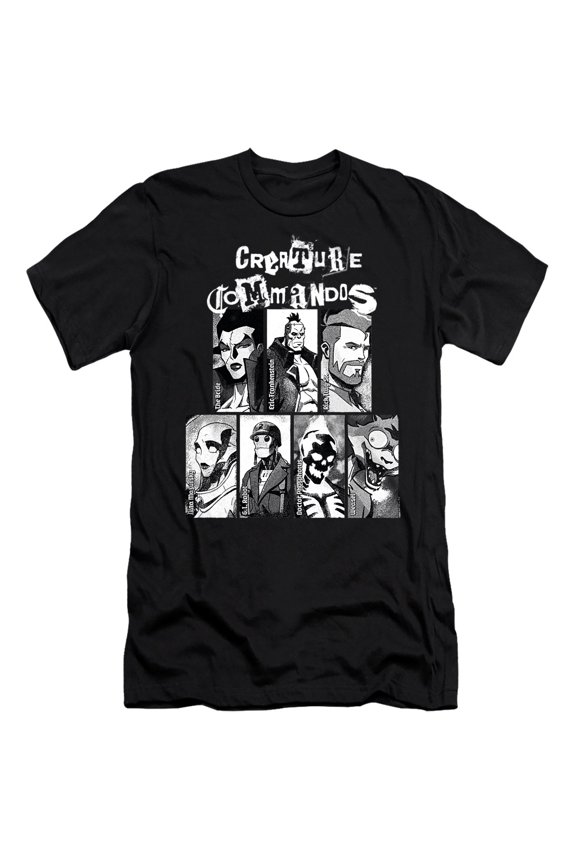 Portraits Unisex Adult Canvas Brand T Shirt, Black, X-Large