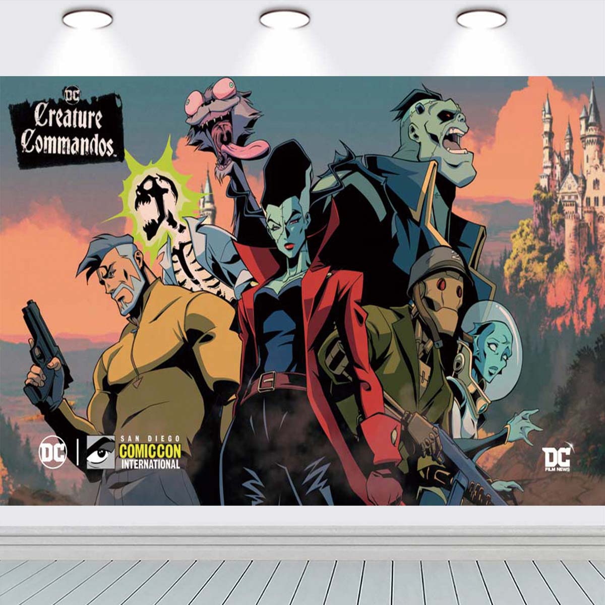Creature Commandos Taspestry Poster Banner Backdrop Background Wall ...
