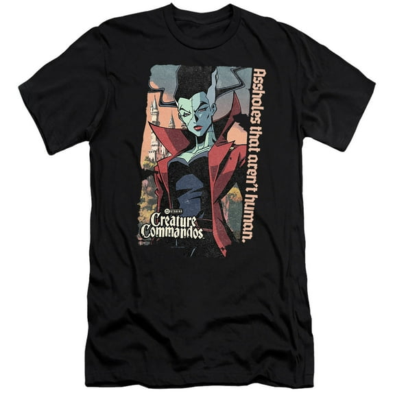 Creature Commandos The Bride Unisex Adult Canvas Brand T Shirt, Black, 2X-Large