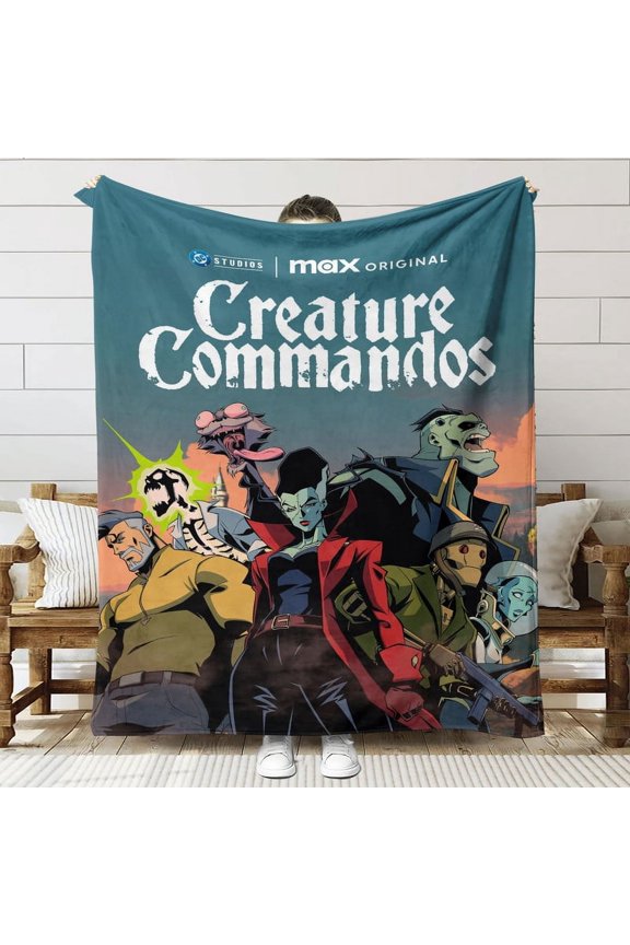 Creature Commandos Throw Blanket Gifts for Fans Lover Girls Boys Women Present Hoodie Him Bed 40"x50"